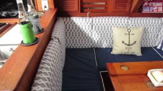 BOSTON COUPLE LIVE ABOARD SAILBOAT - UPDATED Interior walk through s2 sailboat