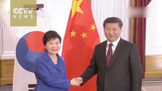 [V观] President Xi Jinping meets with Republic of Korea President Park Geun-hye 习近平会见韩国总统朴槿惠