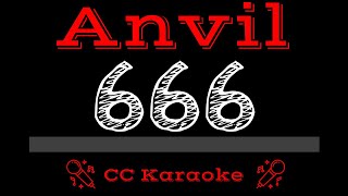 Anvil • 666 (CC) [Karaoke Instrumental Lyrics]