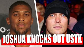 Anthony Joshua KNOCKS OUT Alexander Usyk IN A FIGHT / Tyson Fury MOCKS Deontay Wilder BEFORE A FIGHT