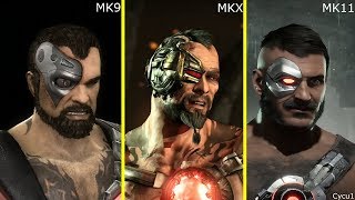 Mortal Kombat 9 vs 10 vs 11 Returning Characters Model Comparison