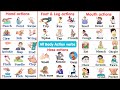 Lesson 130: All Body Action Verbs vocabulary | Super easy lesson for beginners | Learn ACTION VERBS