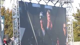 Carson Wentz Speaks At The Philadelphia Eagles Superbowl Parade Celebration!