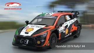 ck-modelcars-video: Hyundai i20 N Rally1 #4 3rd Rallye Kroatien 2023 Lappi, Ferm 1:18 Ixo