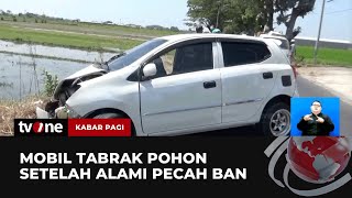 Diduga Pecah Ban, Pengendara Mobil Tewas usai Tabrak Pohon | Kabar Pagi tvOne