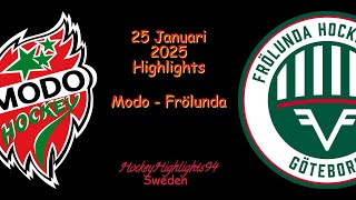 MODO VS FRÖLUNDA | 25 JANUARI 2025 | SHL | HIGHLIGHTS