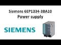 Siemens Power supply 6EP1334-3BA10 / Siemens Sitop / Eltra trade