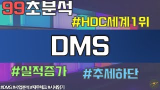 [99초분석] DMS(068790), 세계1위?