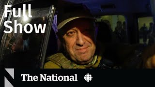 CBC News: The National | Yevgeny Prigozhin, Jordan Peterson, Moon landing