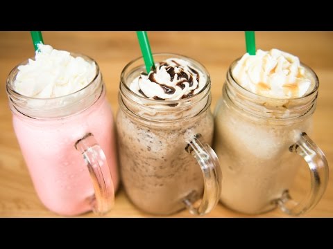 Make a Starbucks Frappuccino / Cotton Candy Frappuccino, Java Chip Frappuccino & Caramel Frappuccino Make a Starbucks Frappuccino / Cotton Candy Frappuccino, Java Chip Frappuccino & Caramel Frappuccino