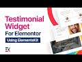 Elementor Testimonial Widget | ElementsKit | All In One Addons for Elementor Page Builder | Wpmet