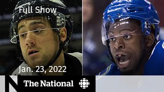 CBC News: The National | Racism in hockey, Pandemic travel, Kids’ vaccination rates