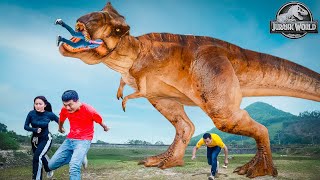Lost In T-rex Ranch Part 2 |  Jurassic Park Fan Made Short Film | Dinosaur Movie | Ms.Sandy