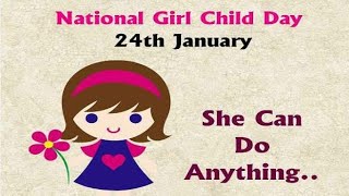 National Girl Child day 2025 | Happy Girl Child day | Rastriya balika diwas 2025