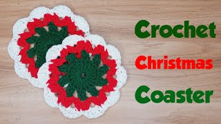 Crochet Christmas Coasters Free Patterns | How to Crochet Christmas Coasters | How to Crochet Xmas