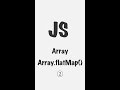 #15 Array.flatMap() - ② | JavaScript | Frontend #shorts