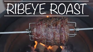 How to Rotisserie a Ribeye Roast on a Ceramic Cooker