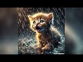 101 heartbreaking scenes of a crying orange kitten in the rain 🌧💔 can you spot the match cat cats