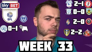 MY WEEK 33 CHAMPIONSHIP SCORE PREDICTIONS!