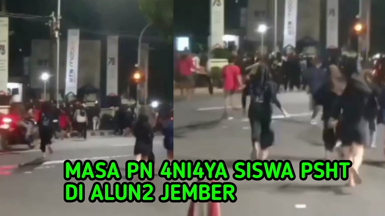 PAGAR NUSA DAN PSHT DI JEMBER MALAM TADI - YouTube