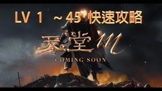 天堂m 台版 騎士1到 45快速攻略 ( peter hao介紹)