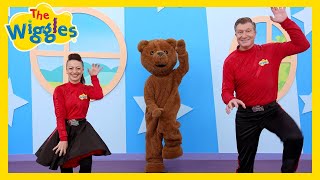 Here Comes a Bear 🐻 Learn Animal Sounds with The Wiggles 🎵 Song for Preschoolers