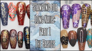 Stamping for Long Nails Part 1 tutorial large stamping plate images