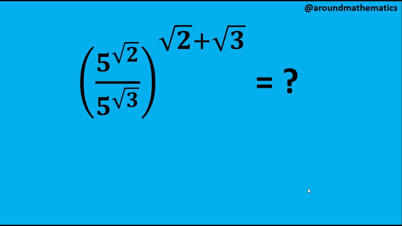 Simplification Exponent Problem Youtube