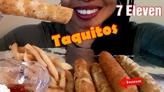 ASMR/Muckbang 7 Eleven Taquitos No Talking soft Eating