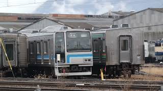 205系R11＋R12編成が構内移動　2022年12月14日　#長野総合車両センター #鉄道