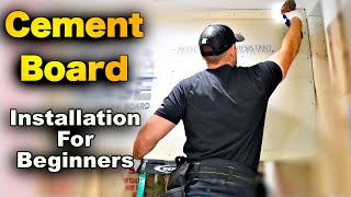 How To Install Cement Board and Waterproofing For Tile Shower Walls - Complete Step-By-Step Guide