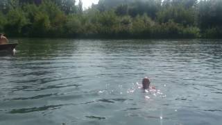 Poland Wroclaw Odra River 9Sep16 Mazar swimming short