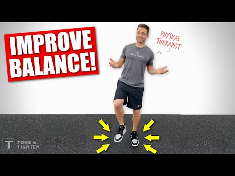 What are some exercises that you can do at home to improve your balance?