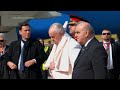 pope francis arrives in malta at start of trip