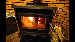 (別荘地で暮らす)薪ストーブと薪棚制作 DIY-5   Wood-burning stove and wood-burning shelf production　#田舎暮らし