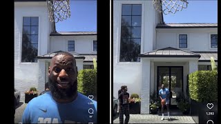 Lebron James DOMINATES His SONS Bronny James & Bryce James In Basketball At His Mansion