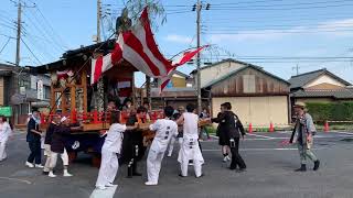 久喜鷲宮八坂祭り連動終了上町車庫前に戻る20190728