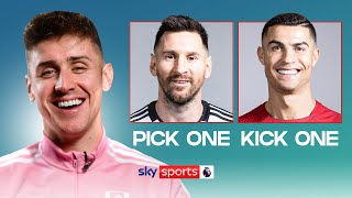 Pick One, Kick One... Messi or Ronaldo?! | Tom Cairney & Harry Wilson