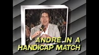 Andre the Giant vs Tito Santana \u0026 Jim Powers   SuperStars Feb 25th, 1989