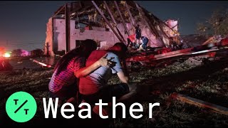 Severe Storms and Strong Winds Down Trees Near Dallas