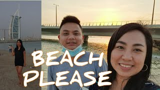 DUBAI BEACH | FOUR SEASONS & BURJ AL ARAB | Dalawang beach real quick!