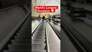 World’s longest escalator 😱🥺 I’m at Half way #shorts