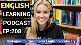 how to improve english speaking skills american accent Episode 208 learn english with podcast