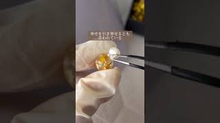 小粒なミモザをお守りに♡ #ハンドメイドアクセサリー #ハンドメイド動画 #レジン #ハンドメイド作家 #レジンアクセサリー #ミモザ #天然石 #春アクセサリー #ショート動画 #春