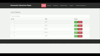 Automatic Question Paper Generator