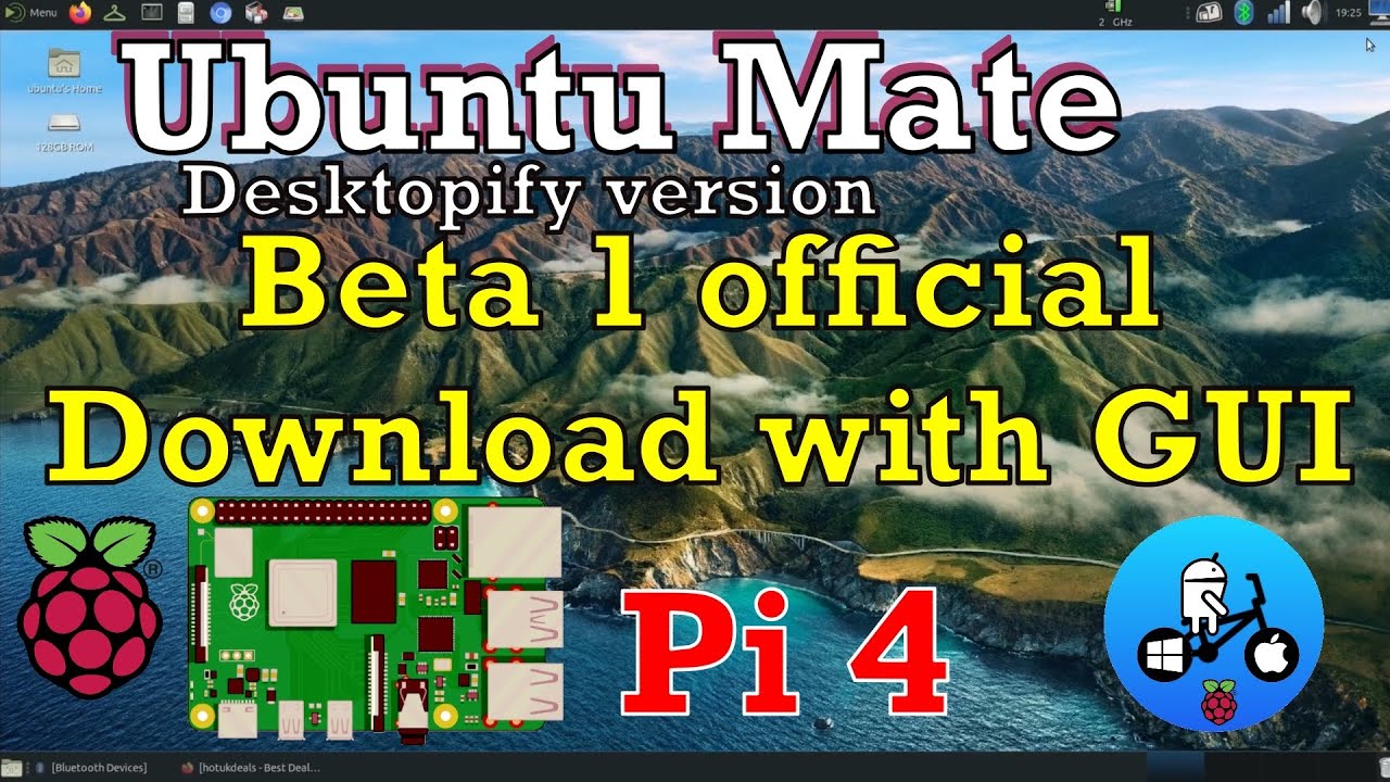 Ubuntu Mate With GUI Official Download Beta 1. Raspberry Pi 4 ...