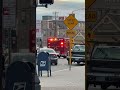 new london ambulance medic 100 responding to a car crash in downtown