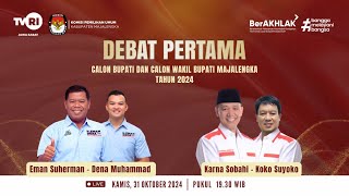 DEBAT PASANGAN CALON BUPATI DAN CALON WAKIL BUPATI MAJALENGKA TAHUN 2024