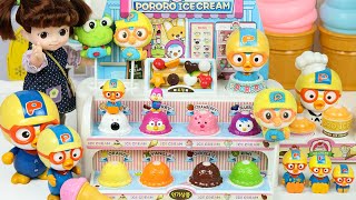 Baby doll Ice cream cooking Toys 뽀로로 아이스크림 가게 콩순이 요리놀이 장난감 - 꿀벌튜브