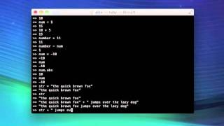 Ruby Tutorial 3 - Variables